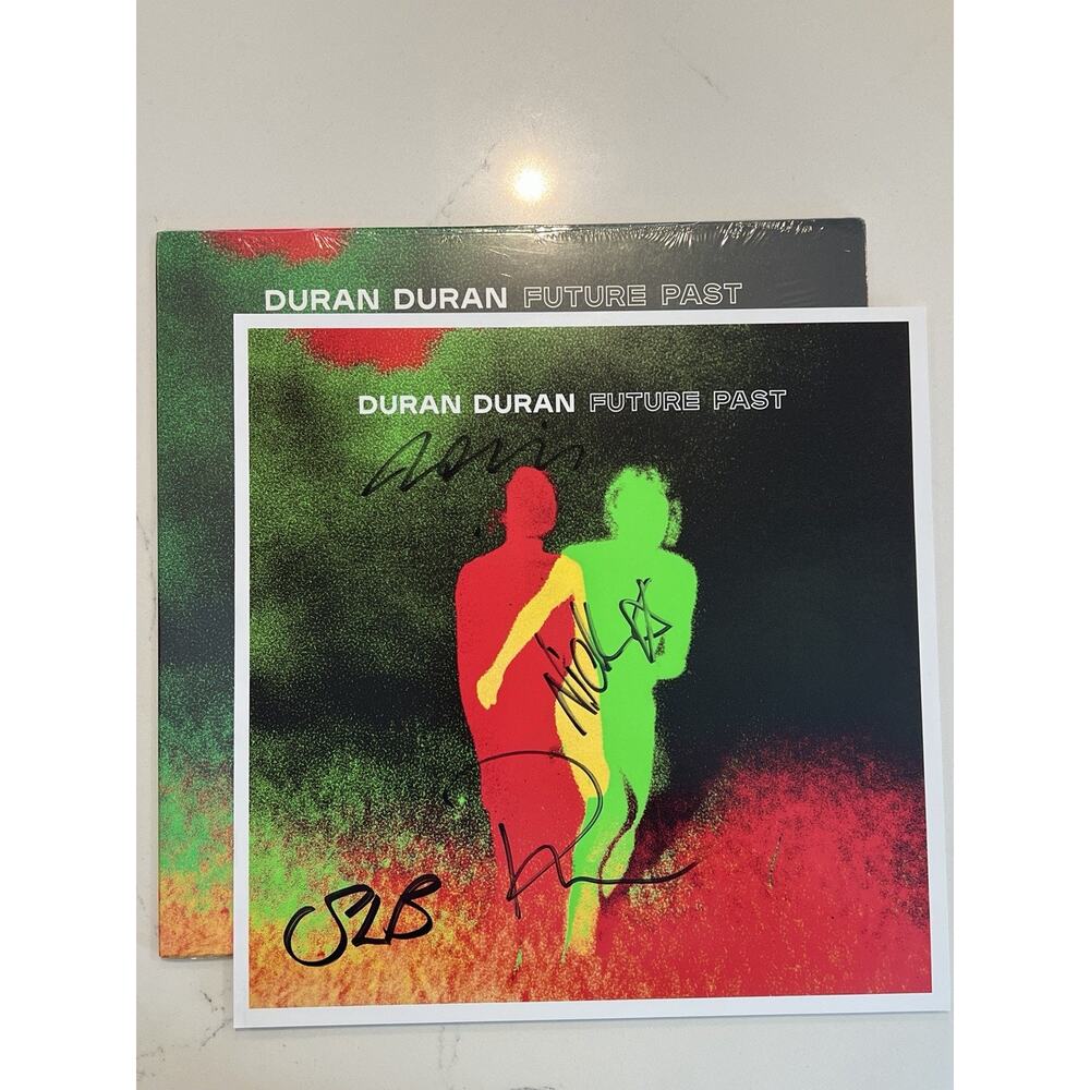 Duran Duran Hand Signed Vinyl Print Plus Album Future Past AUTOGRAPHED #4